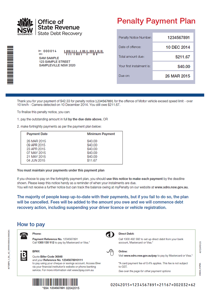 parking infringement